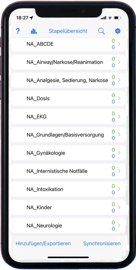 Anki Lernkarten - Notarztausbildung