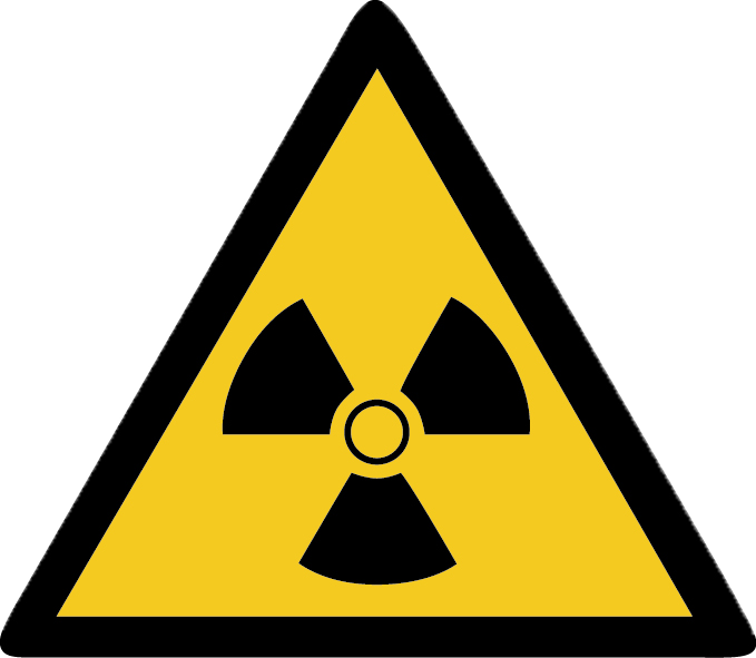 a yellow triangle with black and yellow sign